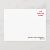 光沢のある金ゴールドありがとうはがきカスタマイズ-  ポストカード (裏面)