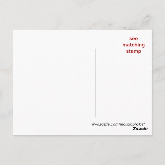 光沢のある金ゴールドありがとうはがきカスタマイズ-  ポストカード (裏面)