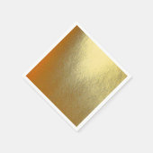 光沢のある金ゴールドアート スタンダードカクテルナプキン (角)