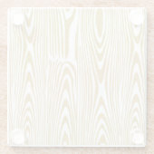 光沢のある金ゴールドグリッター木製リングや輪 ガラスコースター (裏面)