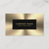 光沢のある金ゴールドトーンステンレス鋼の外観 名刺 (正面)