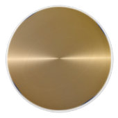 光沢のある金ゴールドフェイクステンレス鋼 セラミックノブ (正面)