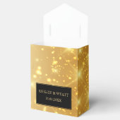 光沢のある金ゴールド背景 フェイバーボックス (オープン)