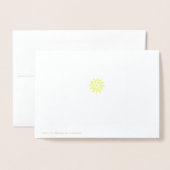 光沢のある金ゴールド雪 箔カード (裏面封筒付き)