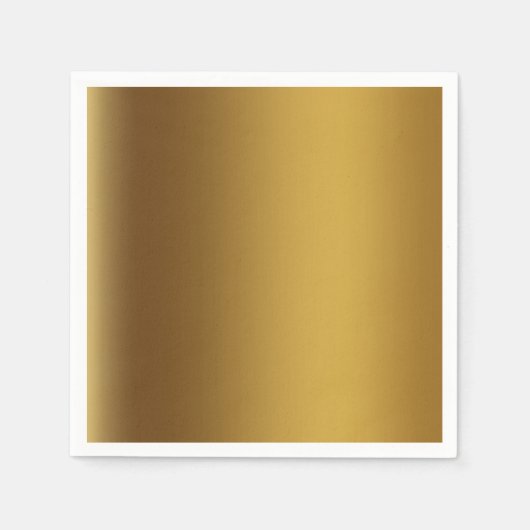 光沢のある金ゴールド スタンダードカクテルナプキン (正面)