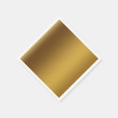 光沢のある金ゴールド スタンダードカクテルナプキン (角)