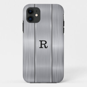光沢のある金属から成る銀色の灰色 iPhone 11 ケース