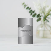 光沢のある金属エンボスルック名刺 名刺 (スタンド正面)