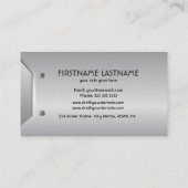 光沢のある金属エンボスルック名刺 名刺 (裏面)