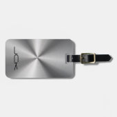 光沢のある金属デザインステンレス鋼の外観 ラゲッジタグ (正面横)