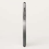 光沢のある金属フェイクステンレス鋼 Case-Mate iPhoneケース (裏面/左)