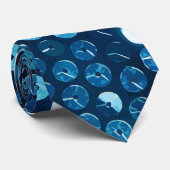 光沢のある青いシークイン ネクタイ (ロール)