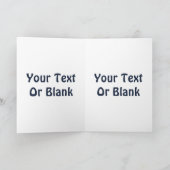 光沢のある青い浚渫船 シーズンカード (内部)