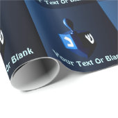 光沢のある青い浚渫船 ラッピングペーパー (ロールコーナー)