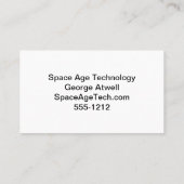 光沢のある青の名刺 名刺 (裏面)