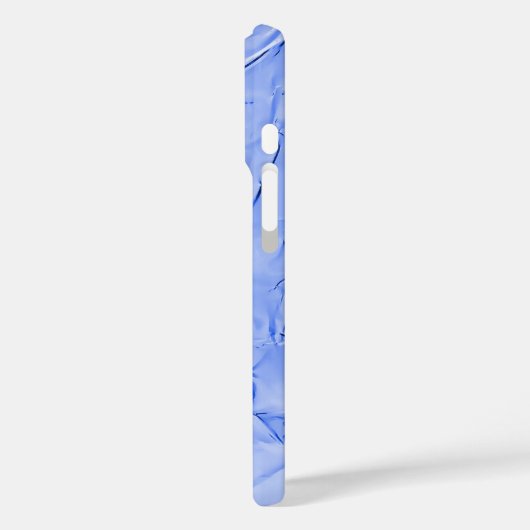 光沢のある青色の箔 Case-Mate iPhoneケース (裏面 / 左)