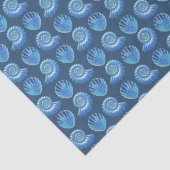 光沢のある青華美い貝殻 薄葉紙 (詳細)