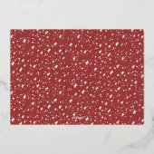 光沢のある非常メリーに手のレタリング3写真クリスマス 箔シーズンカード (裏面)