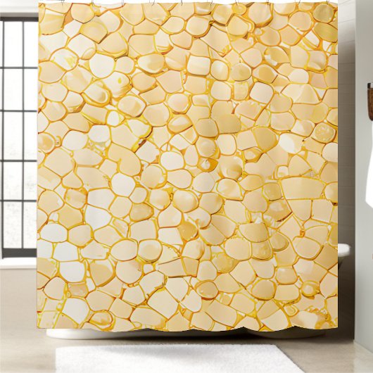 光沢のある高級金ゴールドシークインシャワーカーテン シャワーカーテン