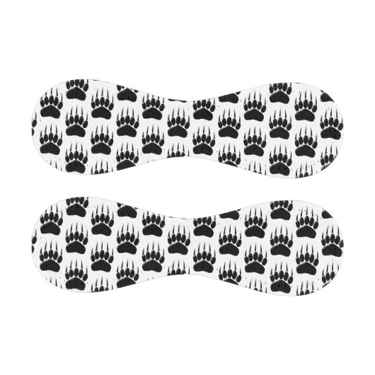 光沢のある黒いクマの前足印刷 野球ボール (パネル)