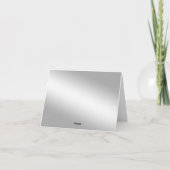 光沢のある黒いグリッター、甘い16ありがとう サンキューカード (裏面)