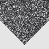 光沢のある黒いグリッター 薄葉紙 (詳細)