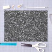 光沢のある黒いグリッター 薄葉紙 (クラフト)