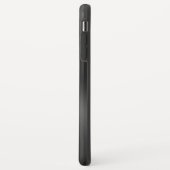 光沢のある黒のスフェイクテンレス鋼ルックモノグラム Case-Mate iPhoneケース (裏面/左)