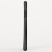 光沢のある黒のスフェイクテンレス鋼ルックモノグラム Case-Mate iPhoneケース (裏面/右)