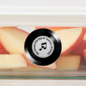 光沢のある黒のビニルLPレコードのアルバム ラベル (貼付)