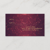 光沢のある、エレガントグリッター《写真》ぼけ味紹介カード 紹介カード (裏面)