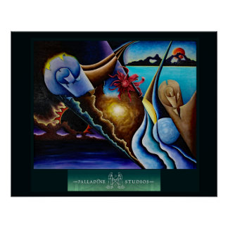 光沢のある「トリアプリマ」ポスター ポスター