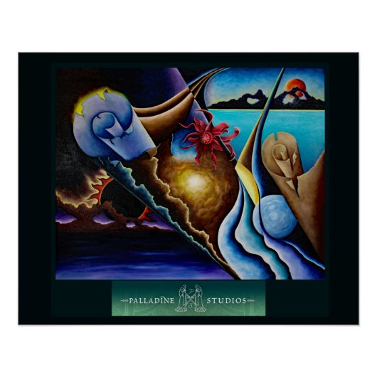 光沢のある「トリアプリマ」ポスター ポスター (正面)