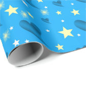 光沢のある，ハート,カラフル，星，金属，黄金， ラッピングペーパー (ロールコーナー)