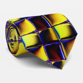 光沢のある、沈んだ、金色の曲がった正方形 ネクタイ (ロール)