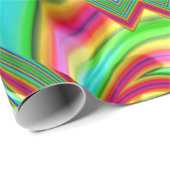 光沢のある~色数々ののフラクタル~クリスマスラッピング ラッピングペーパー (ロールコーナー)