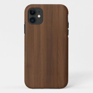 光沢のあるChocholate木穀物 iPhone 11 ケース