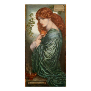 光沢のあるProserpine DanteガブリエルRossetti ポスター