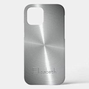 光沢のあクールるラジアル鋼金属 iPhone 12 PROケース