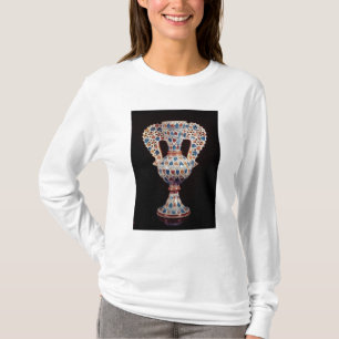 光沢の装飾が付いている錫艶をかけられたつぼ Tシャツ