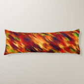 光沢は赤からオレンジまで、小さな緑に染まった ボディピロー (正面)