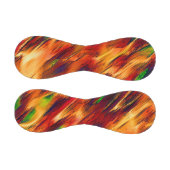 光沢は赤からオレンジまで、小さな緑に染まった 野球ボール (パネル)