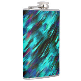 光沢は青からシアノまで染色され、赤い斑点l フラスク