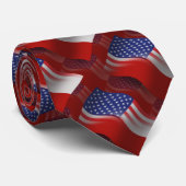 光沢アメリカの振る旗 ネクタイ (ロール)