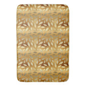 光沢エレガントのある金ゴールド葉 バスマット (正面縦)