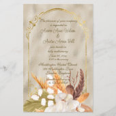 光沢エレガント金ゴールドフレーム(パンパスグラス付) (正面)