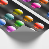 光沢カラフル球アイコン抽象芸術ボール ラッピングペーパー