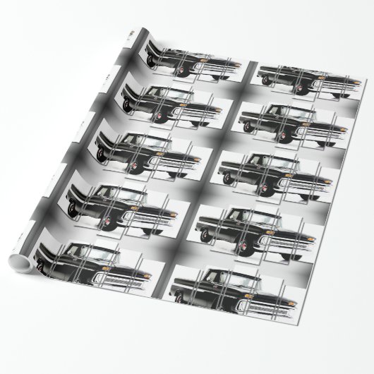 光沢クラシック – ラッピング – 紙用の車の画像 ラッピングペーパー (アンロールド)