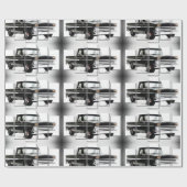 光沢クラシック – ラッピング – 紙用の車の画像 ラッピングペーパー (フラット)