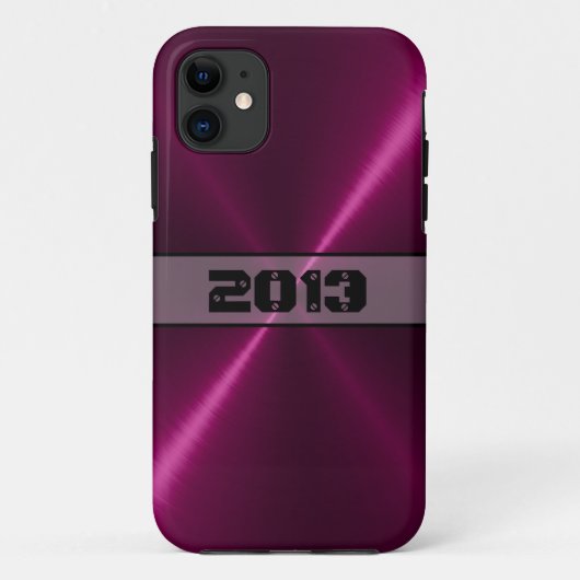 光沢クールのあるステンレス鋼メタル Case-Mate iPhoneケース (裏面)